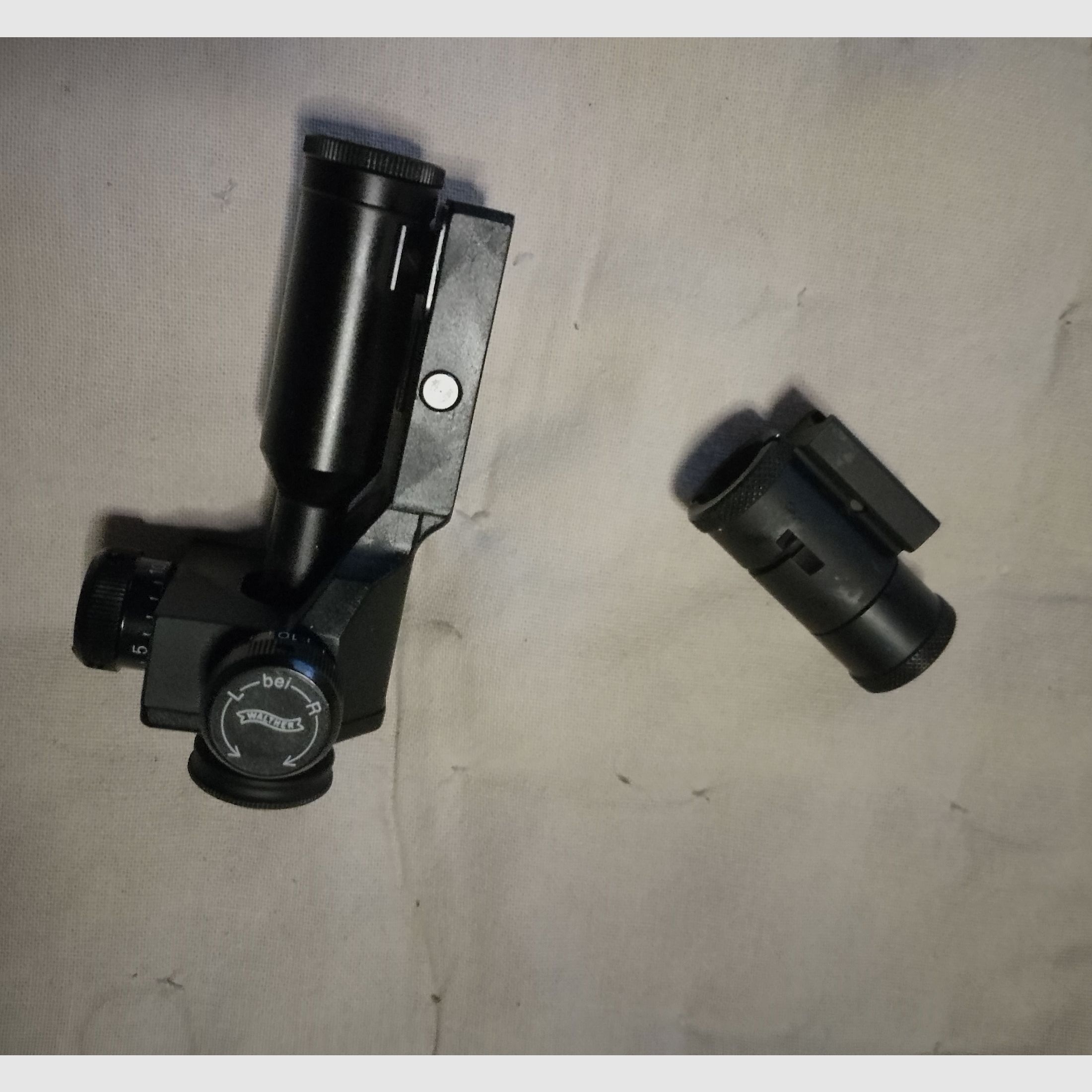 Diopter Walther lgm2 Klickverstellung lgm lgv mit Korntunnel klick Verstellung korn Tunnel Gewehr Match Luftgewehr  dioptervisierung