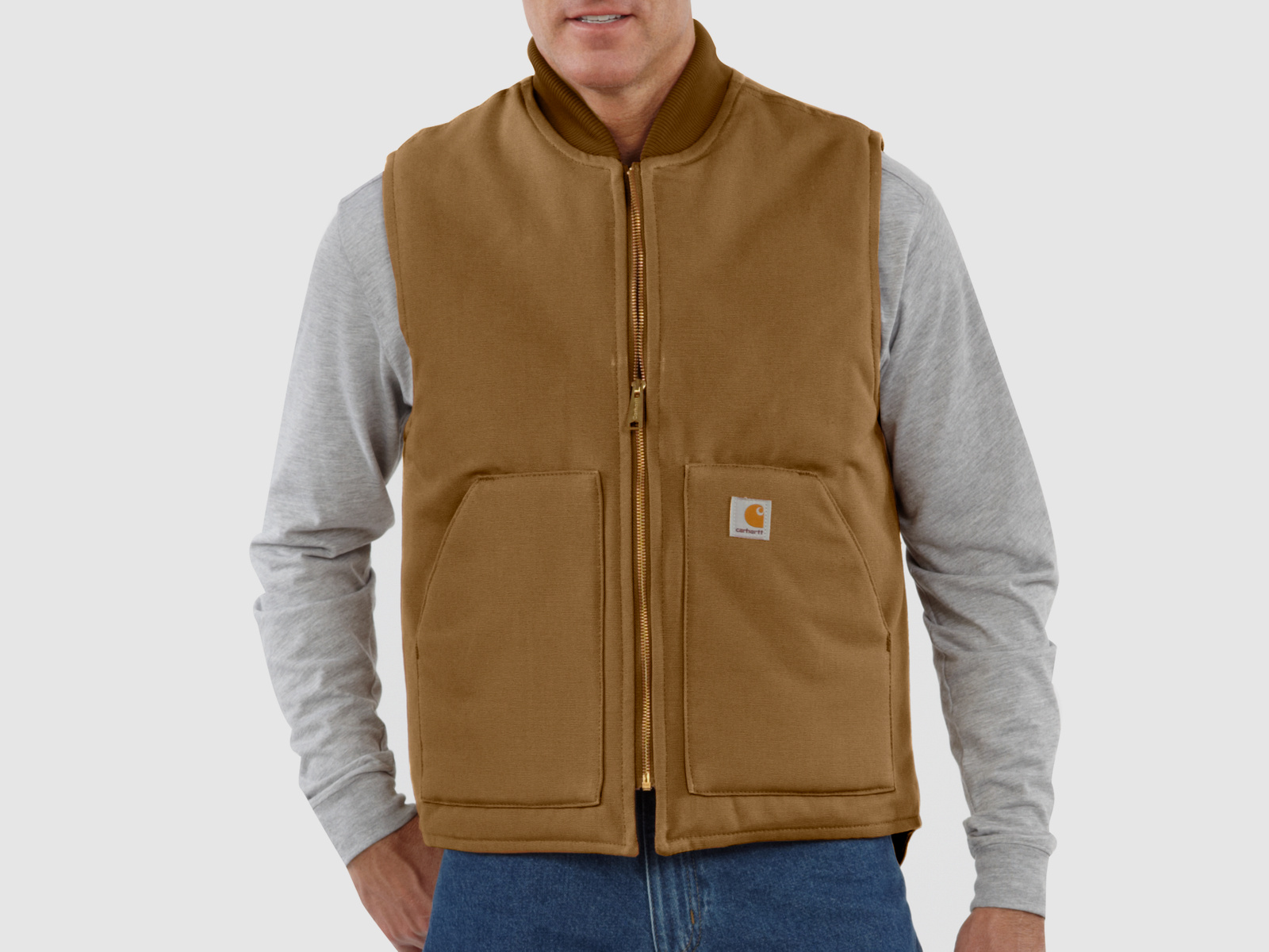 Gilet isolé Carhartt V01, homme, marron Carhartt®, M