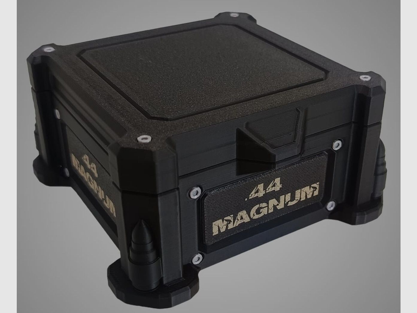 3D-Printed Precision Ammo Box, Cartridge Box, AmmoBox .44 Magnum V2