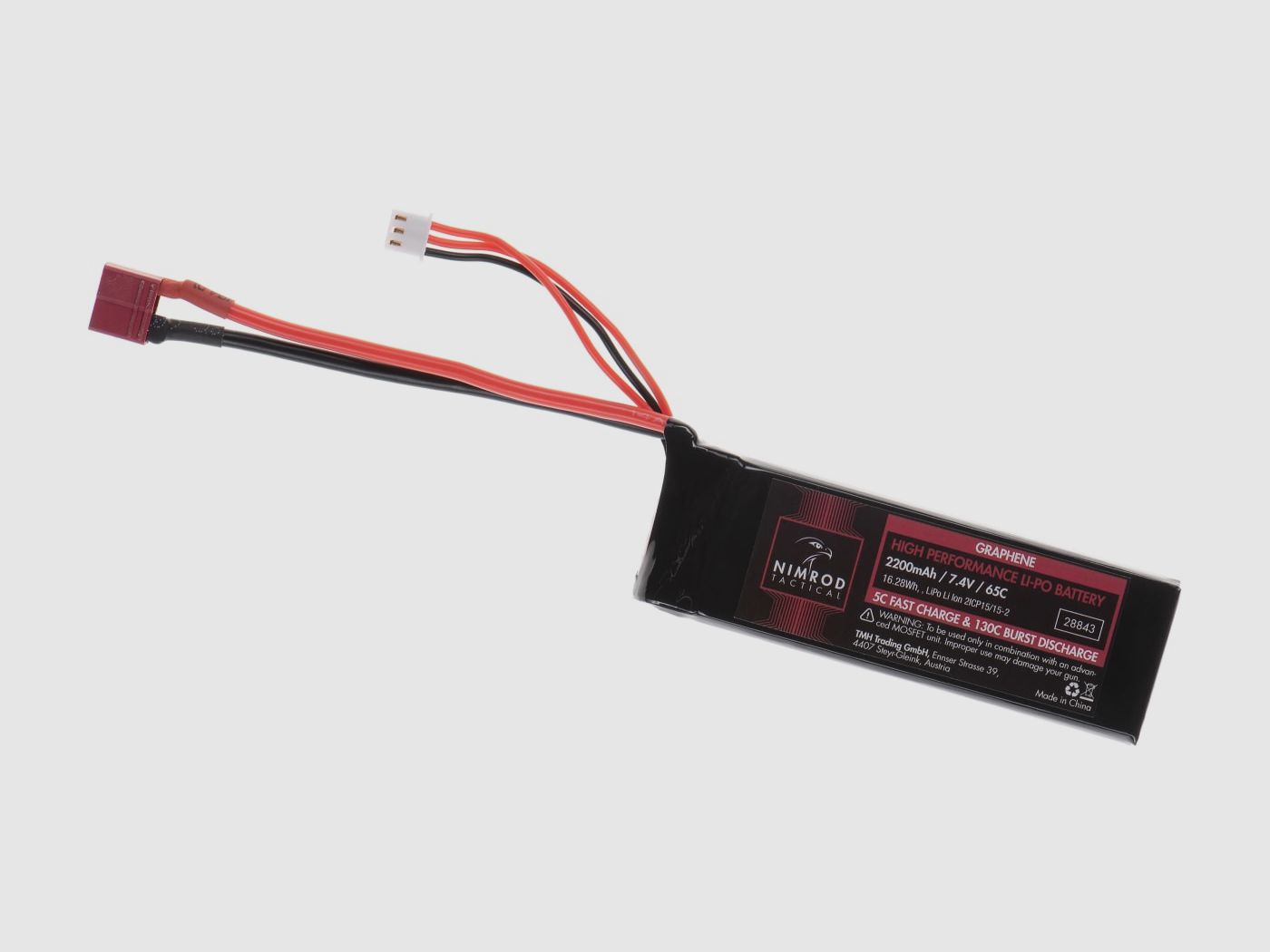 Lipo 7.4V 2200mAh 65C Graphene T-Plug | Nimrod
