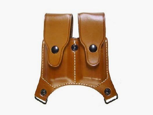 Double magazine pouch brown