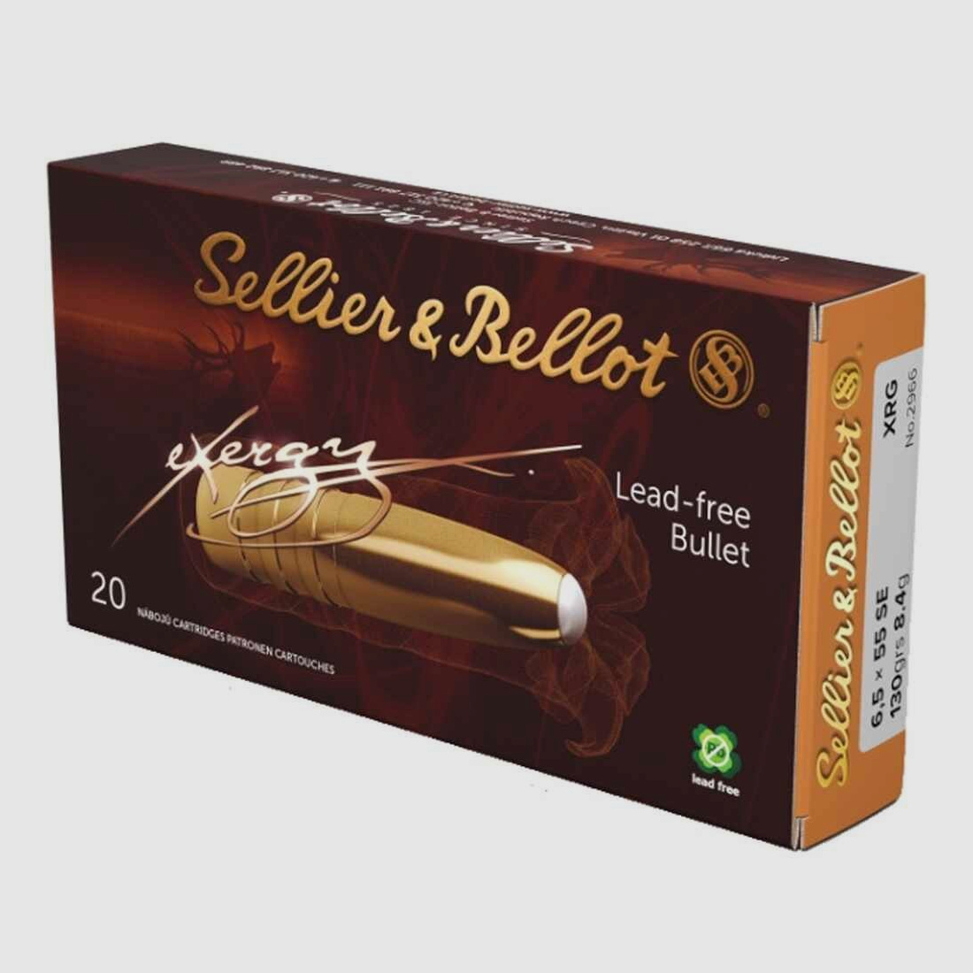 6,5x55 eXergy bleifrei 8,4g/130grs. Sellier & Bellot