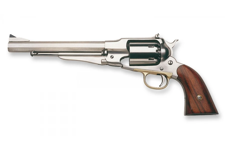 Uberti New Army Target 1858 Remington INOX zwartkruitrevolver 8" 0103