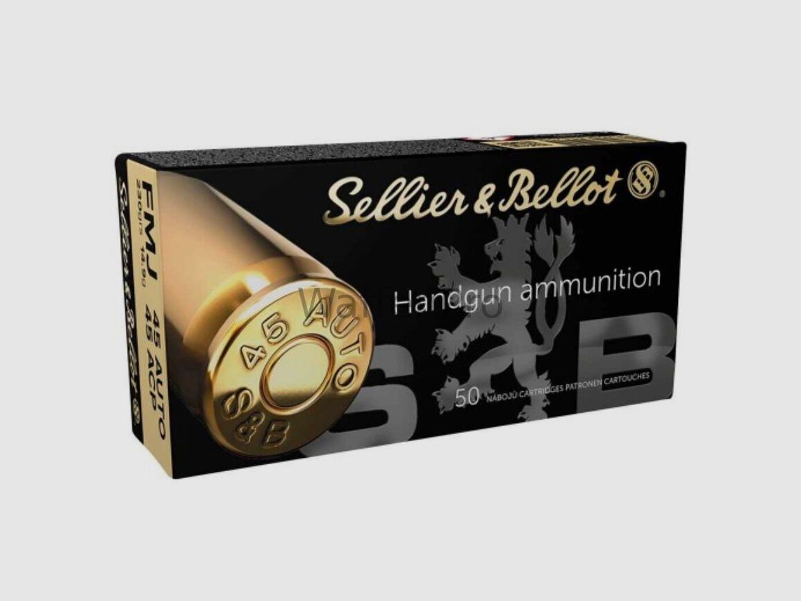 Sellier & Bellot .45 ACP Full Metal Jacket 14,9g/230grs.