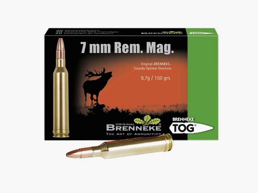 Brenneke 7mm Rem. Mag. 150GR TOG 20 Patronen