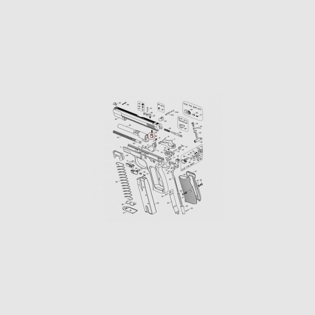 Firing pin block CZ 75B