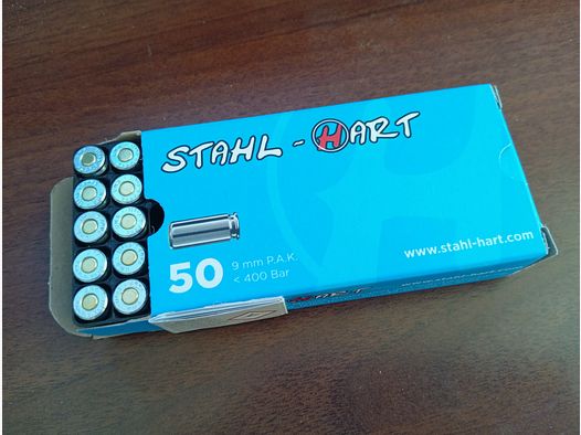 9mm pak Platzpatronen von Umarex 150 Stück drin. Abholung in Berlin.