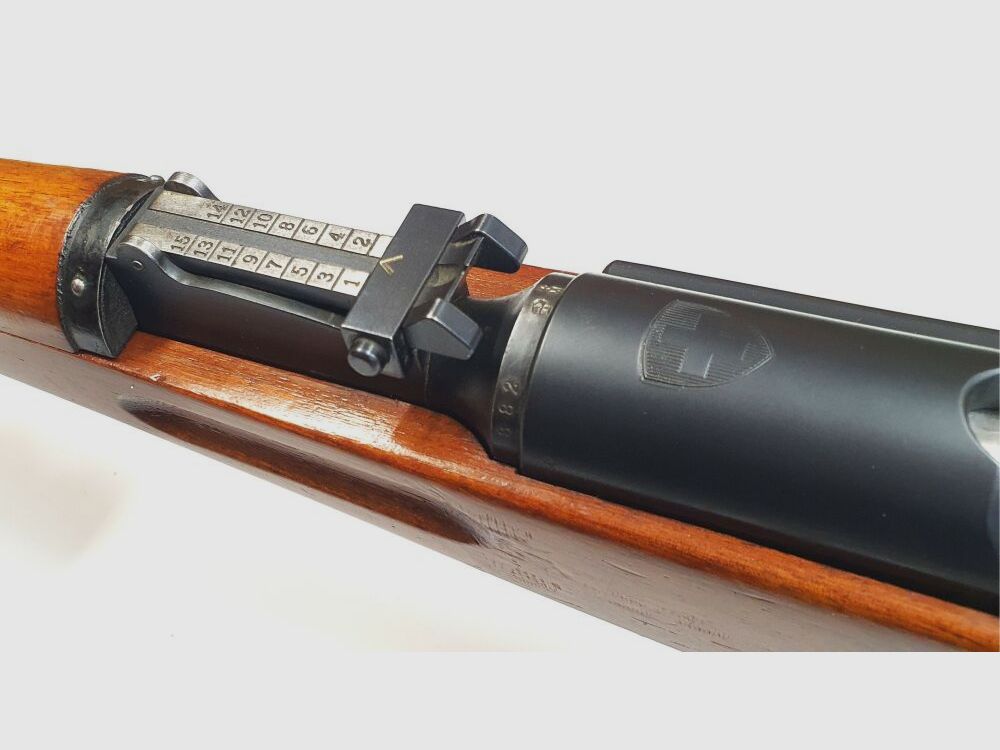 Bern Weapons Factory Repeating Rifle Bern Weapons Factory Swiss K31 Caliber 7.5x55 Swiss complete matching numbers + Diopter