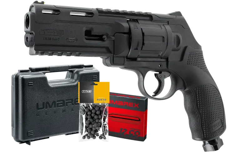 Pack UMAREX T4E TR50L [Laser] – Kal.50 [Waffe + Koffer + 100 Gummigeschosse + 5xCO2], Bild 1 von 3