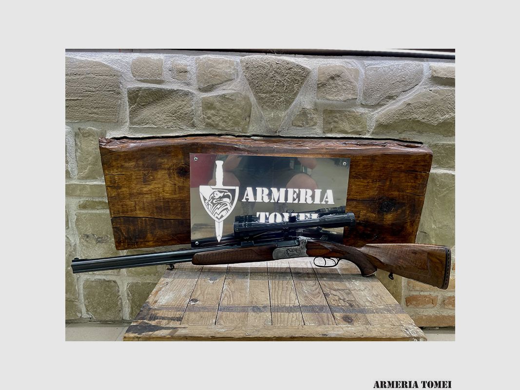 UTILISÉ – Fusil superposé – P. ZANARDINI ARTIGIANALE Cal. 20 Mag. et 5,6×50 R.MAG., image 4 sur 11
