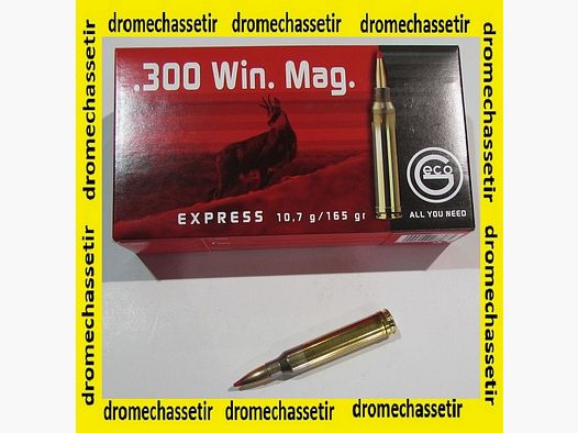 1boite de 20 cartouches , calibre 300 Winchester Magnum, Geco, Express, 165 grains