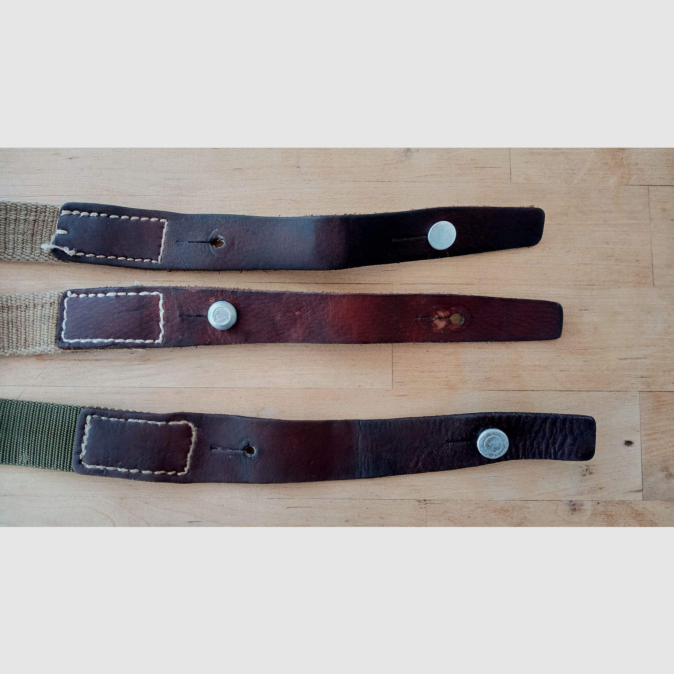 3 gebrauchte Samopal SA VZ.58 Gewehrriemen auch gut geeignet für das Xisico MWN B5 Luftgewehr von Naunin