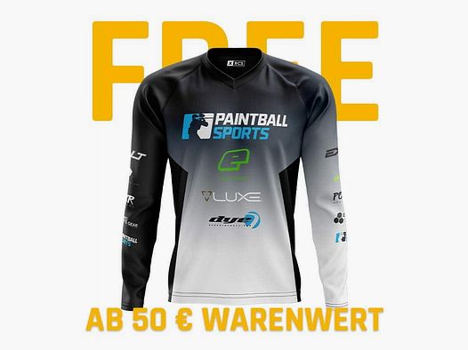 Paintball Sports PRO Jersey - TOURNAMENT Edition (schwarz/weiss)