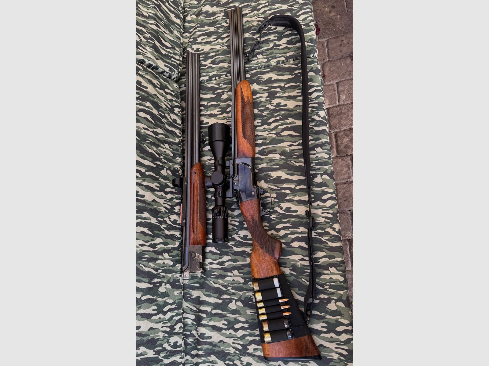 CZ Brünner Bockbüchsflinte 7x57R 12/70 mit Wechsellauf BDF 12/70 Komplett Waffe, Bild 1 von 2