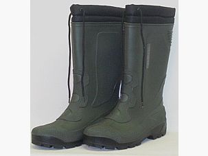 Gummistiefels John maat 40 - groen, bontvoering, 35 cm hoog