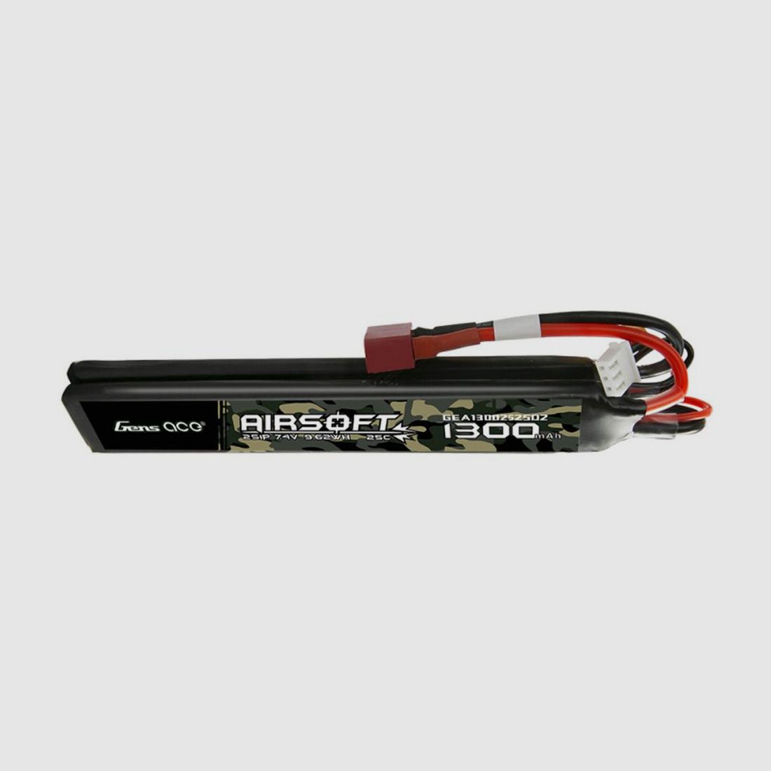 Genspow Lipo-Akku 7.4V 1300mAh 25C 2S1P T-Dean - Hochleistung - Lange Laufzeit - Zuverlässige Leistung für Modellbau, Bild 2 von 5