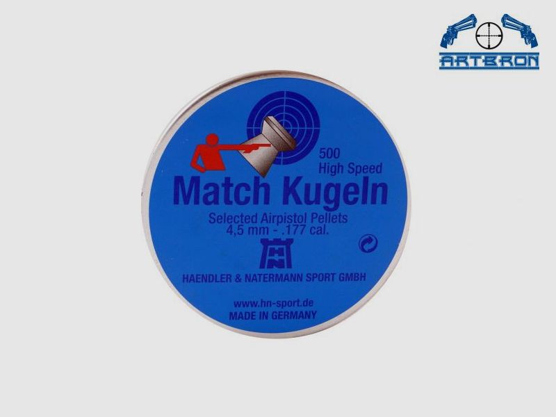 H&N Match balines 4,5 mm 500 unidades