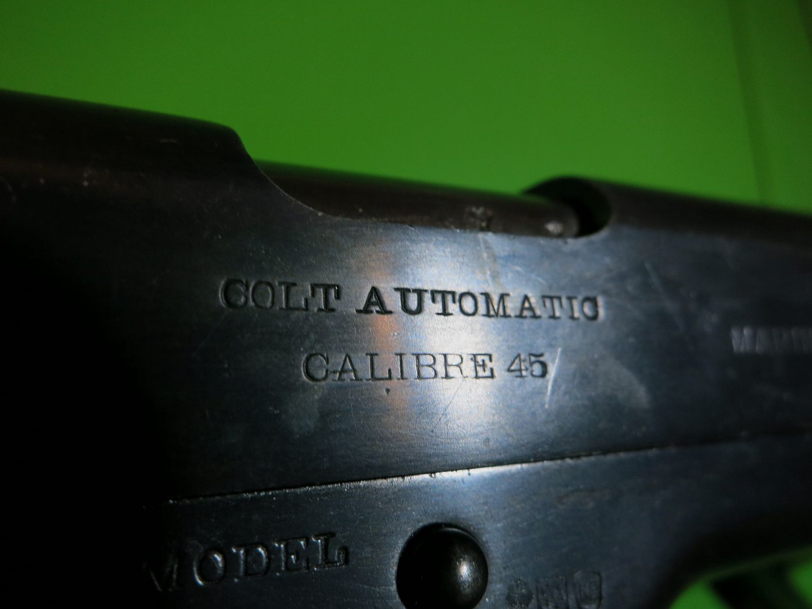 COLT 1911 Marina Argentina -Commercial-Government aus 1914- .45 Auto, Sammlerwaffe     #40-, Bild 12 von 14