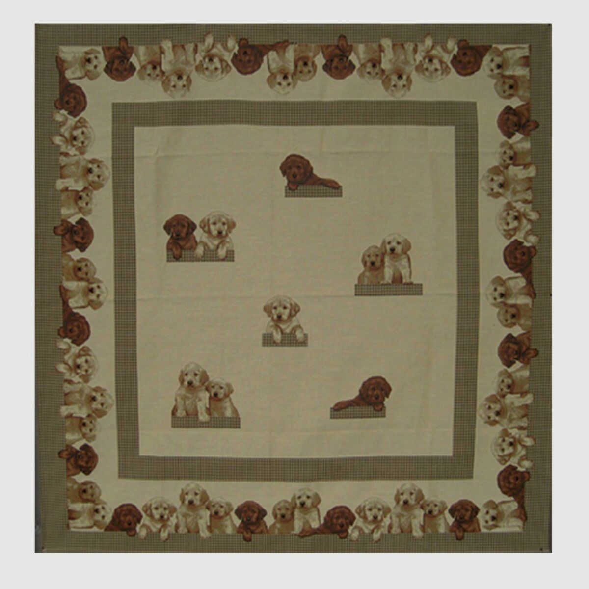 Lovergreen Tischdecken Motiv Tischdecke Labrador-Welpen