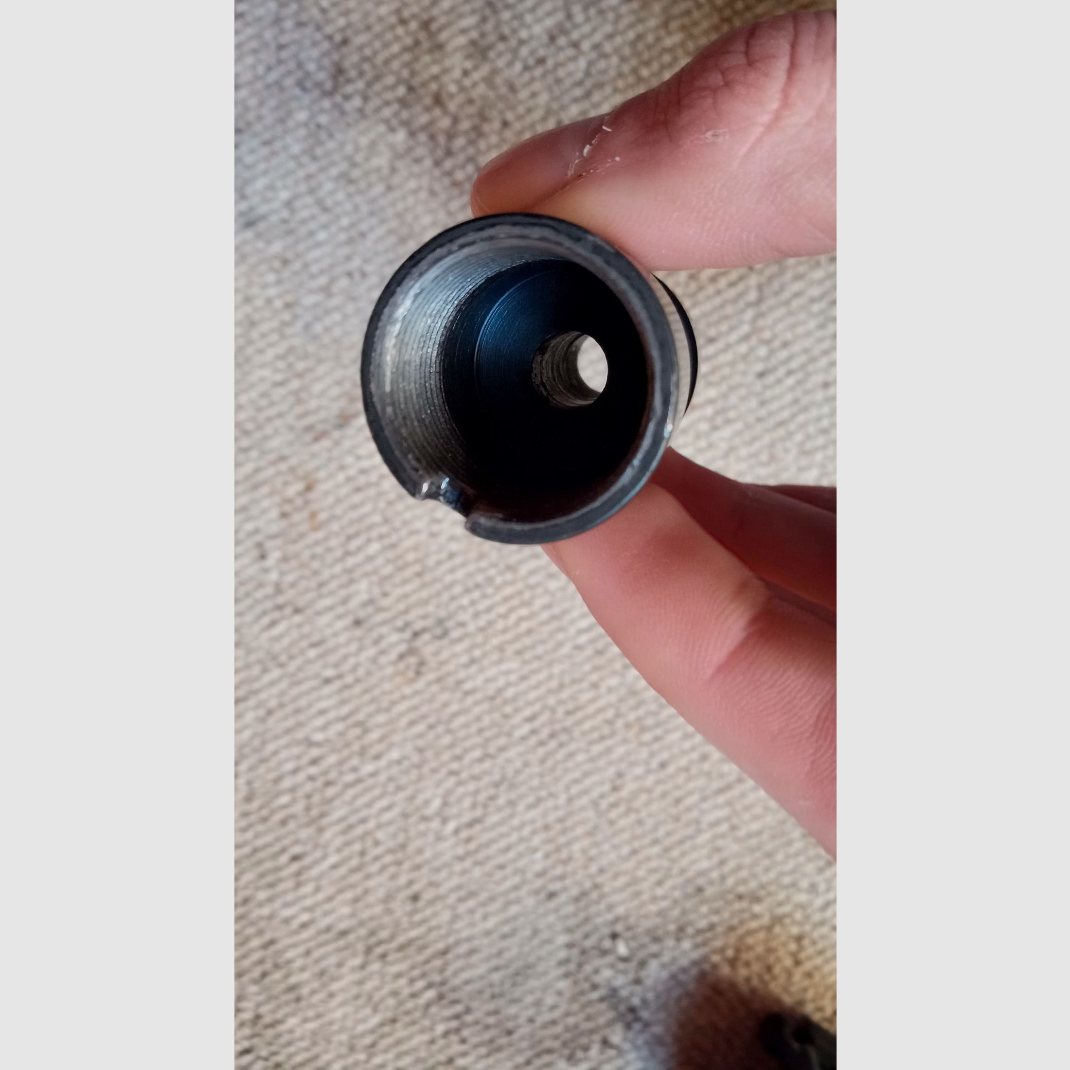 24x1,5 AK Flash Hider Dummy van staal / Muzzle Booster, Mündungsfeuerdämpfer terugslagversterker AK-100 AK-105 AK-104 AKS-74u