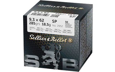 Sellier & Bellot 9,3x62 Teilmantel 18,5g/285grs.