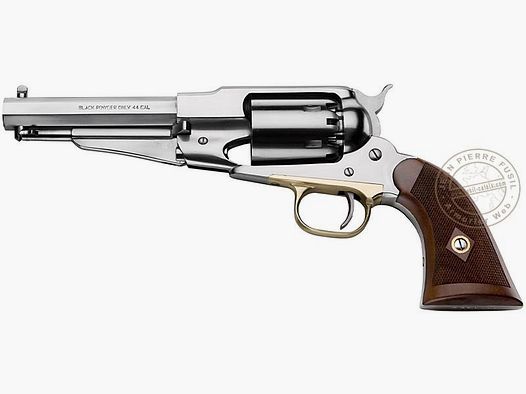 Revólver PIETTA Remington 1858 Inox Cal. 44 - empuñadura estriada - Cañón 5,5''