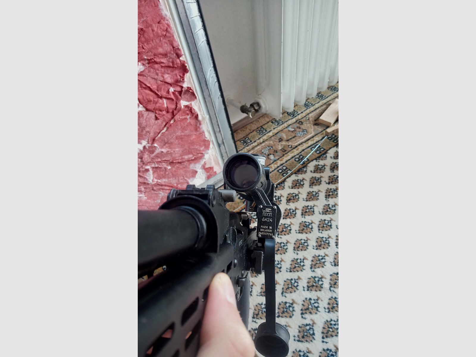 6x24 SVD Zielfernrohr Optik für Dragunov / Hergestellt in Weißrussland / Bedingt Yunker möglich // SVU Tigr PSOP PSO-1M2 PSO-Scope