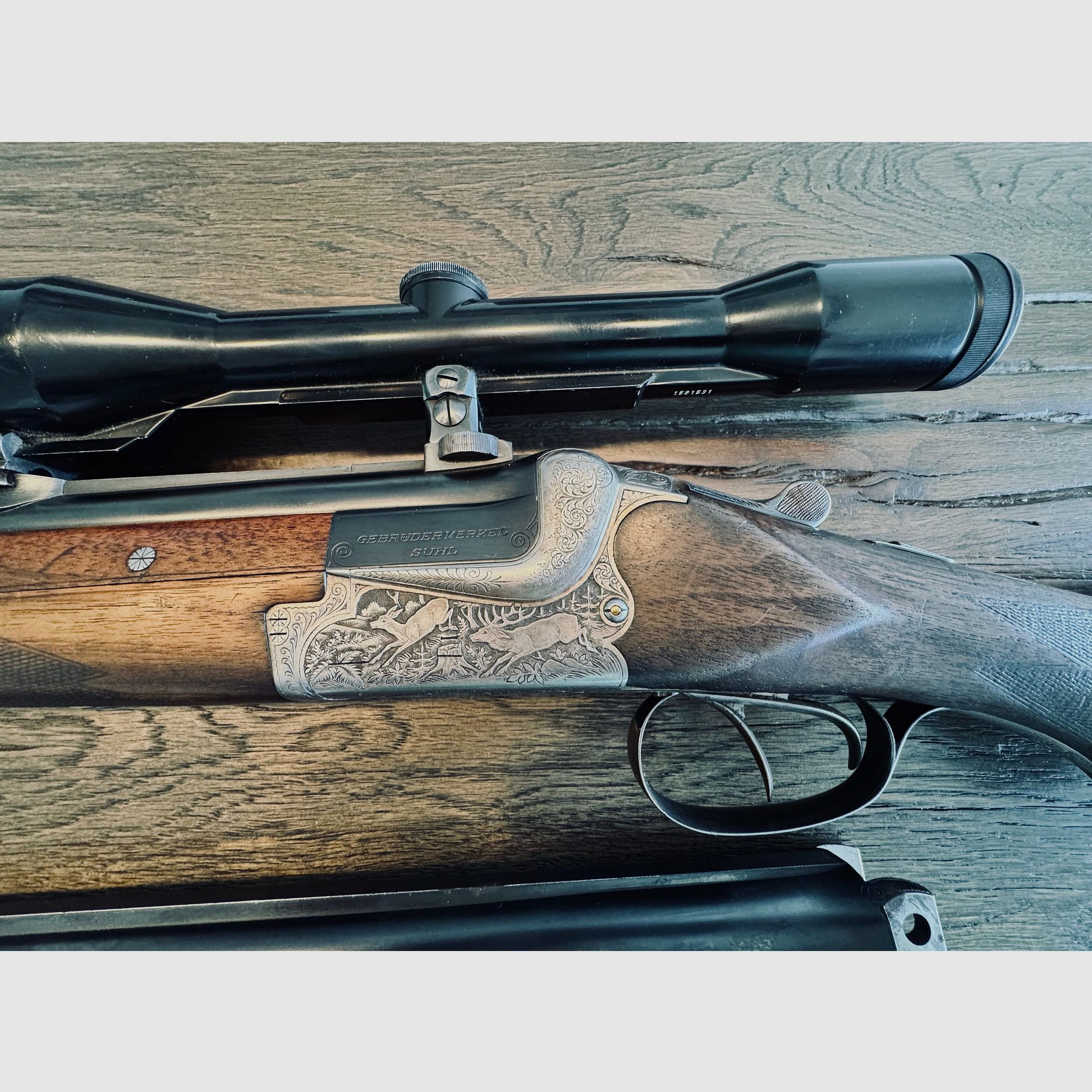 Merkel Bock-Kombination 211E 7x57R mit Wechsellauf 16/70 16/70