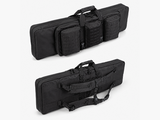 Mil-Tec Rifle Case Double Schwarz 106 cm #16193402 | gepolstertes Doppelwaffenfutteral