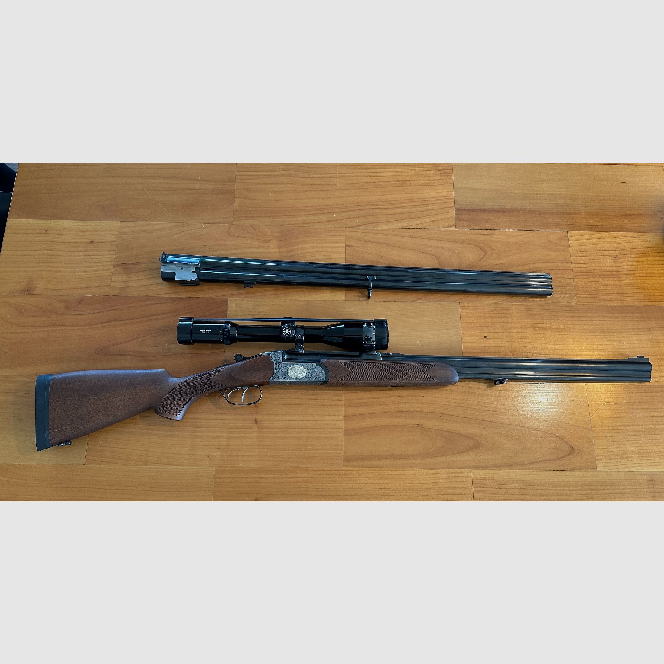 Antonio Zoli Bockbücksflinte 6,5 x 57R und 16/70  bbf mit Wechsellauf