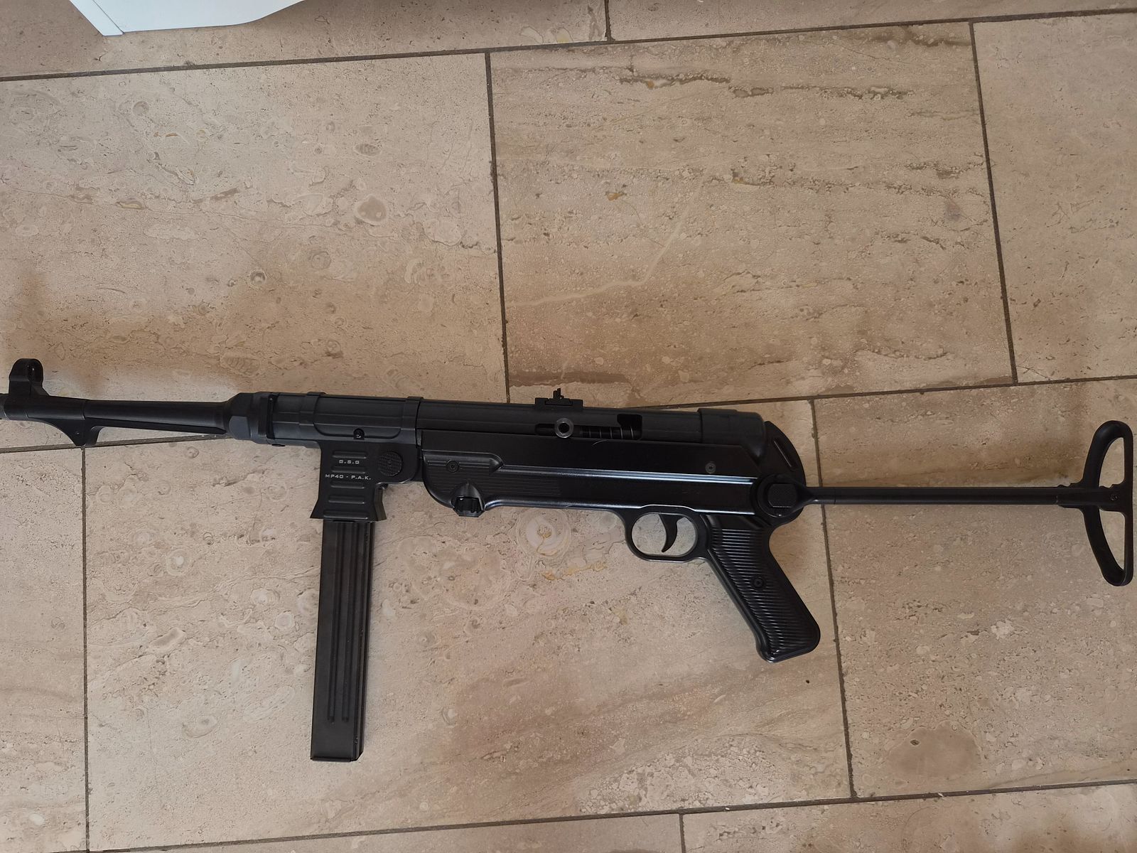 Machine pistol 9mm gas blank gun
