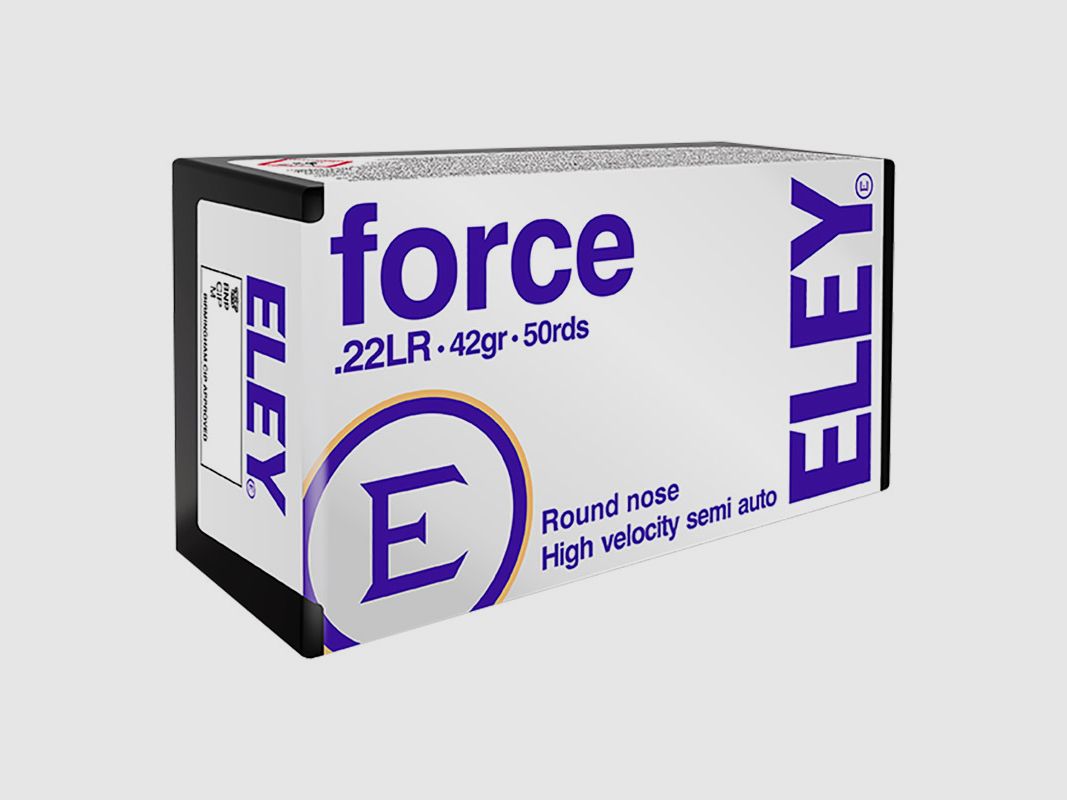 Eley Force .22 LR 42GR LRN 50 cartucce