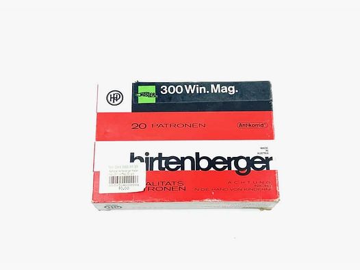 .300 Win. Mag. Hirtenberger Nosler Soft Point 150grs.