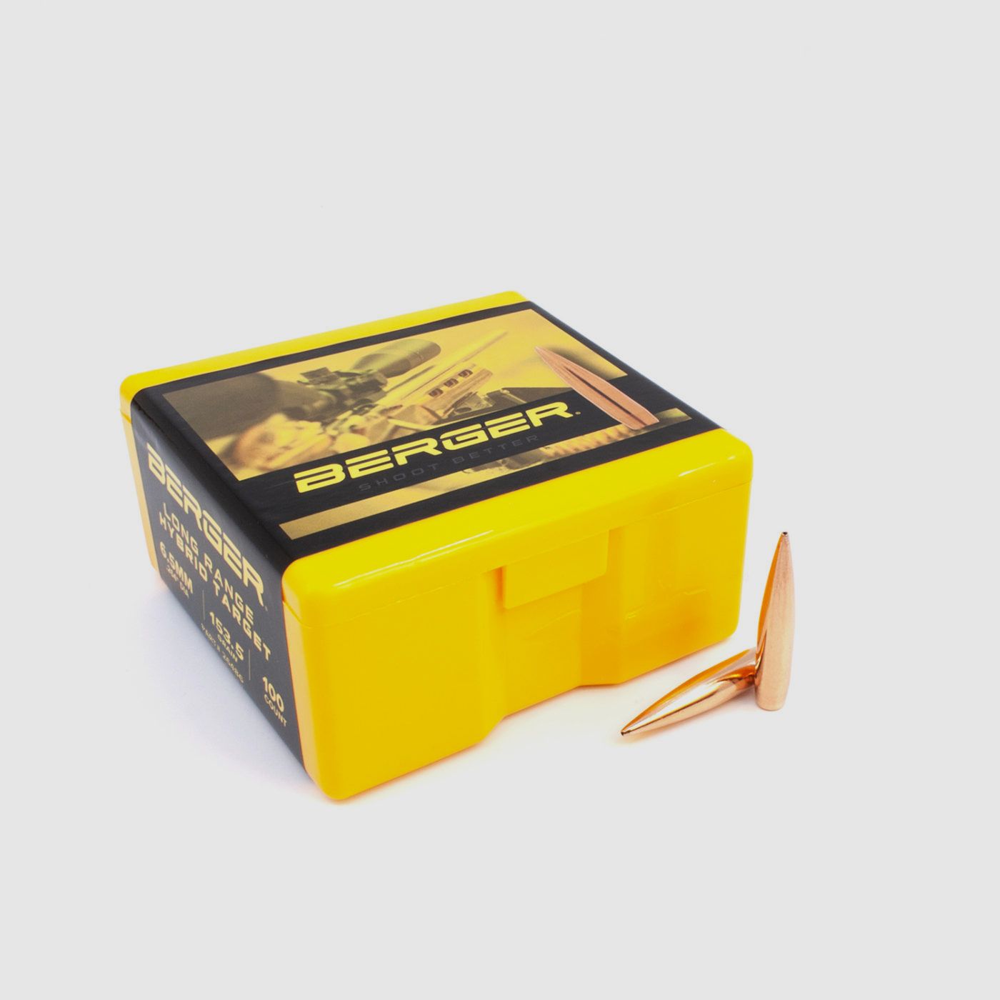 Balle Berger 6,5mm/.264 Long Range Hybrid Target 153,50GR 100 pièces