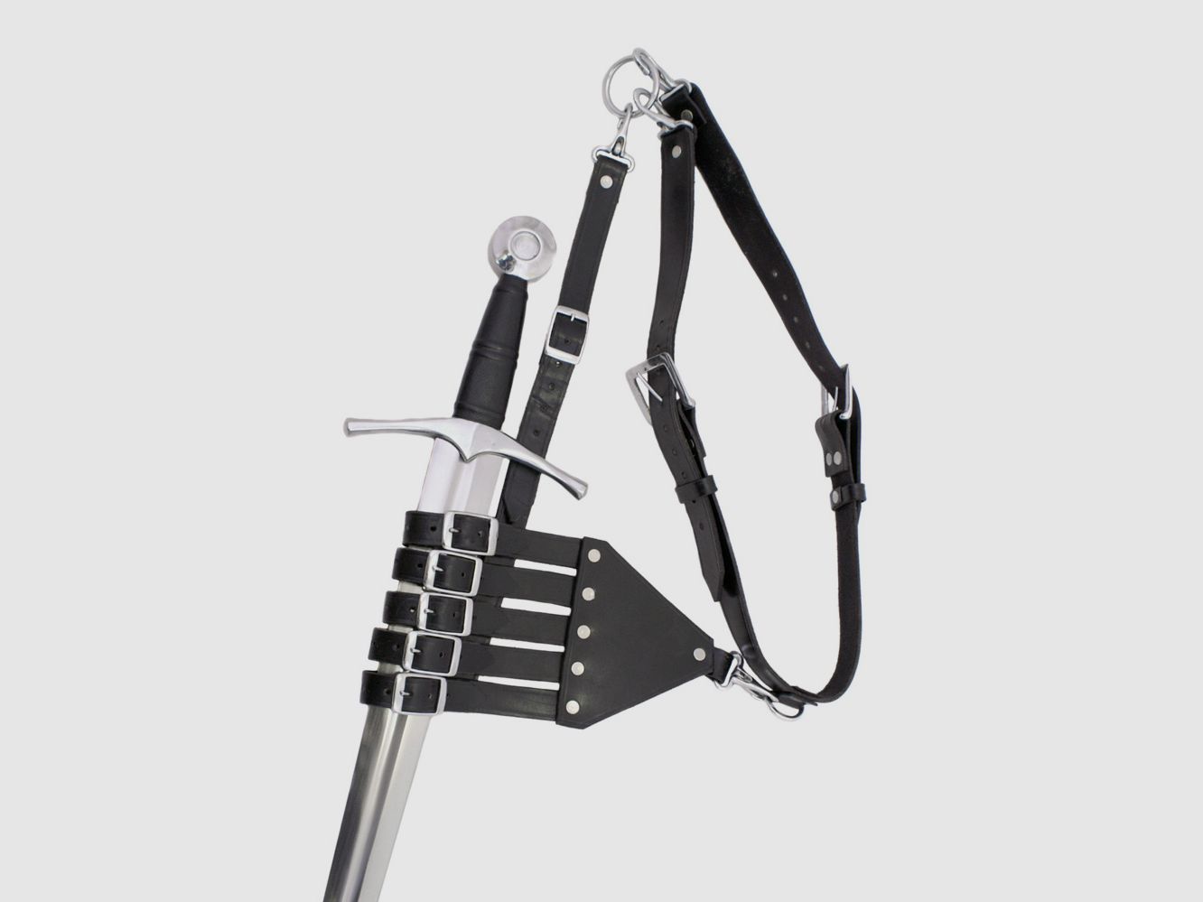 Pas gurtowy Bandelier na rapier lub miecz