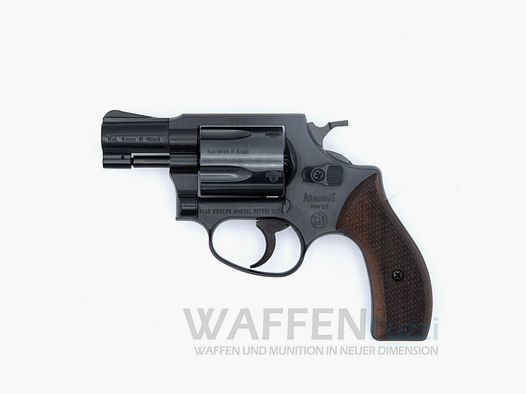Weihrauch HW 37 geblauwde schreckschussrevolver inclusief houten handgrepen