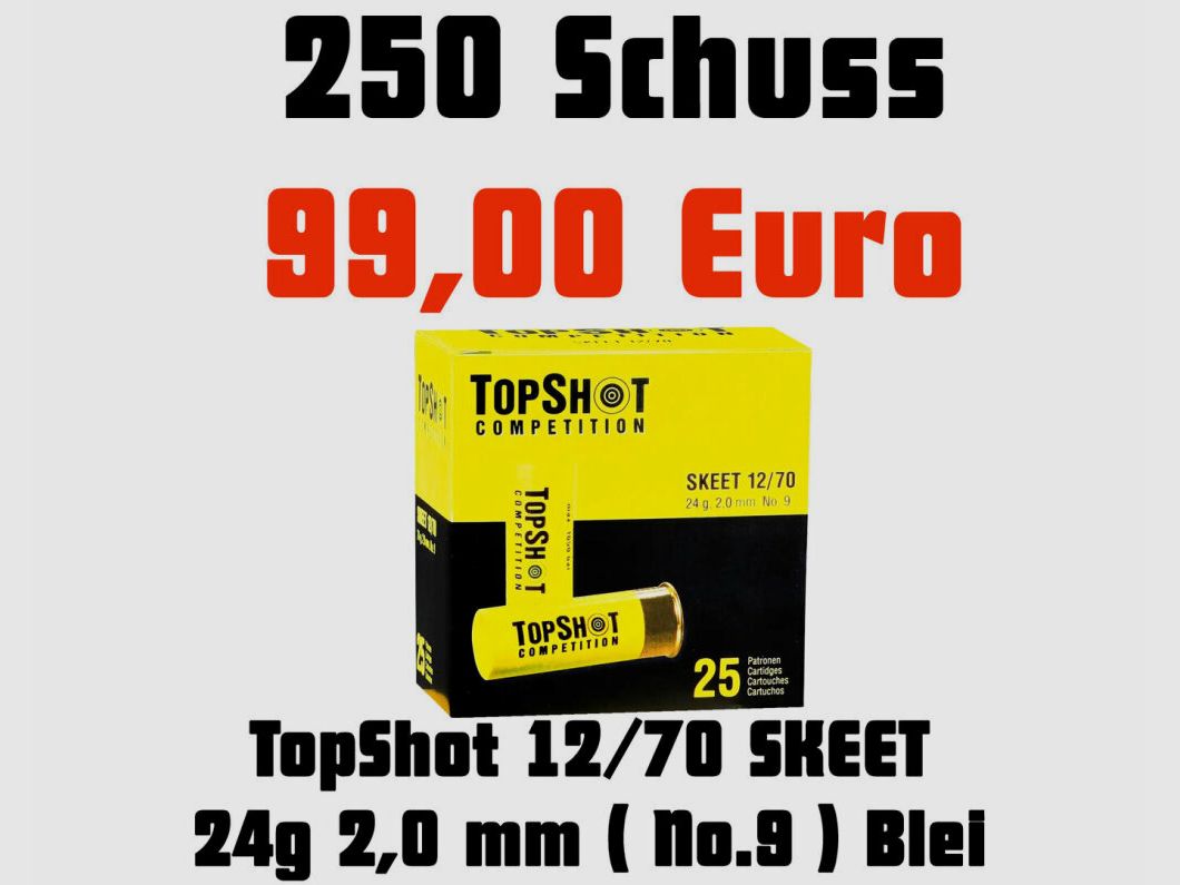Topshot Skeet 2,0mm, 24g, Blei