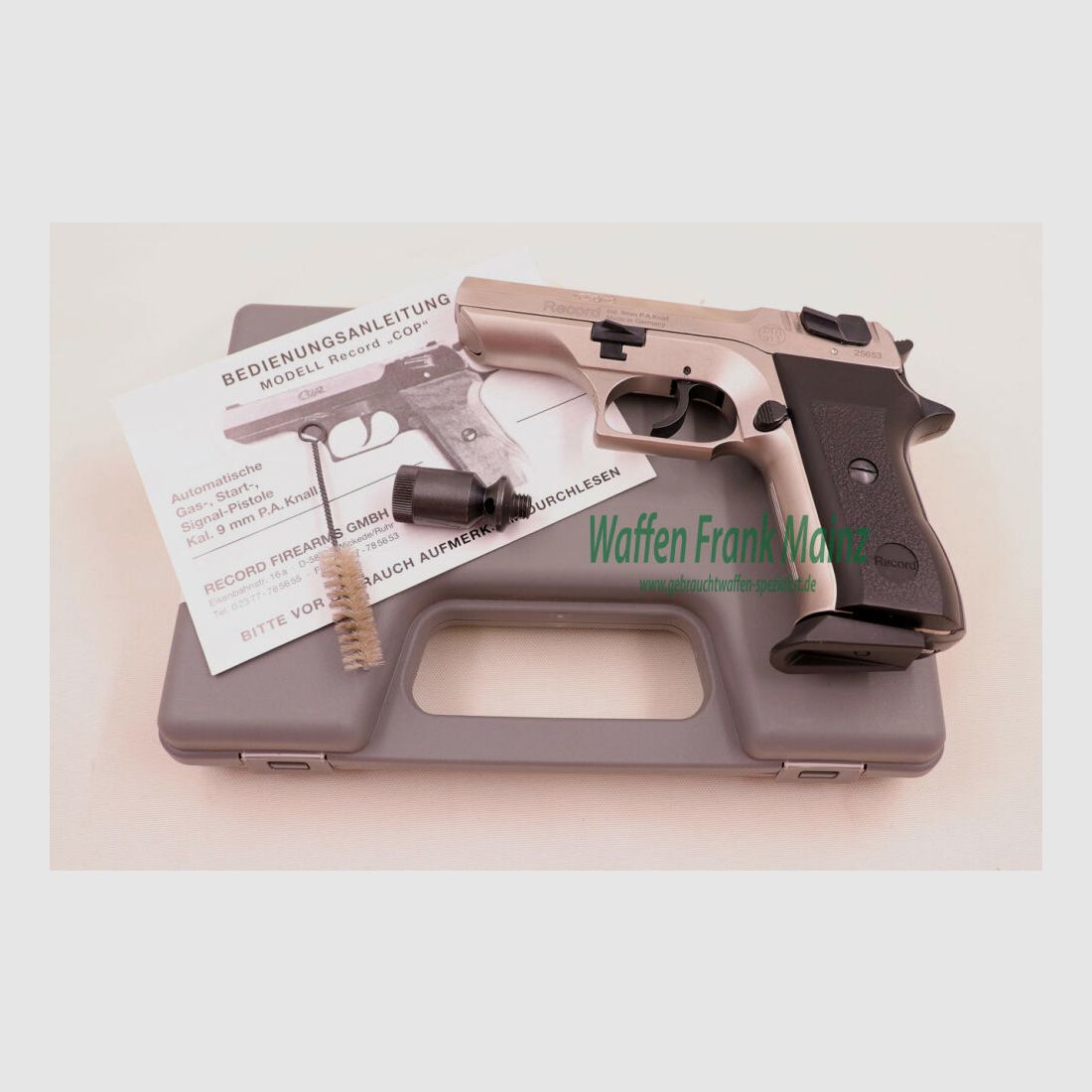 Record, Deutschland COP vernickelt 9mm P.A.K.