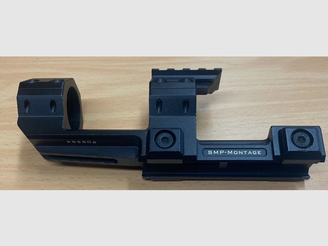 Schmeisser SMP Blockmontage, diametro dell'anello 30mm, inclusa piastra superiore Picatinny per Red Dot, ecc.