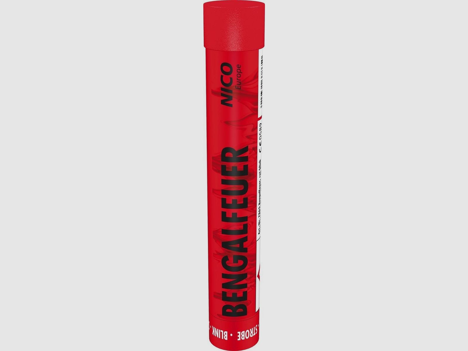 Feu bengali rouge clignotant lumineux