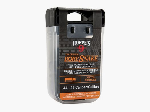 HOPPES BoreSnake para pistola con estuche Den, calibre .44, .45