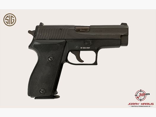 SIG Sauer P225 9mm Para con marcas de prueba