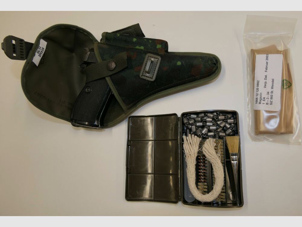 Walther Arms Factory Ulm Danube Pistol Walther P38 in caliber 9mm Para incl. accessories