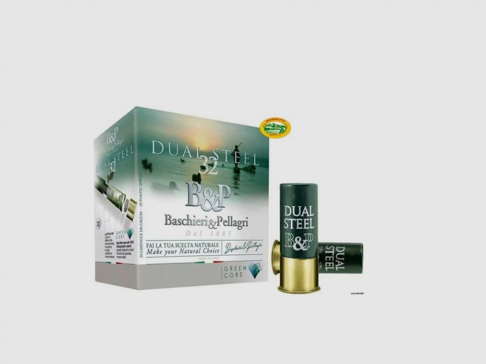 BASCHIERI & P. Patronen DUAL STEEL 28 Kal. 12 p. 3+4 bleifrei