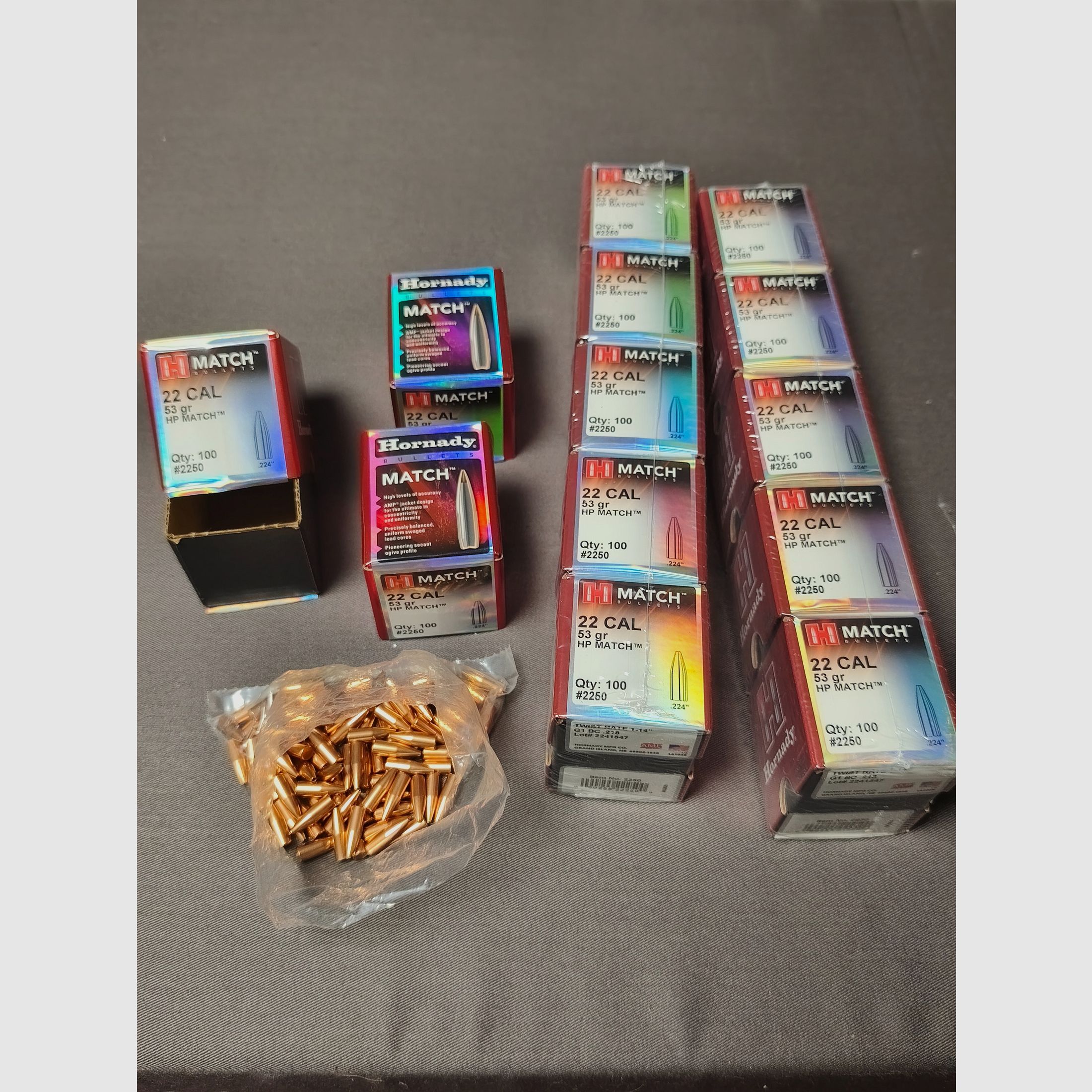 Hornady Pociski .224/53 gr HP Match #2250, zdjęcie 1 z 2