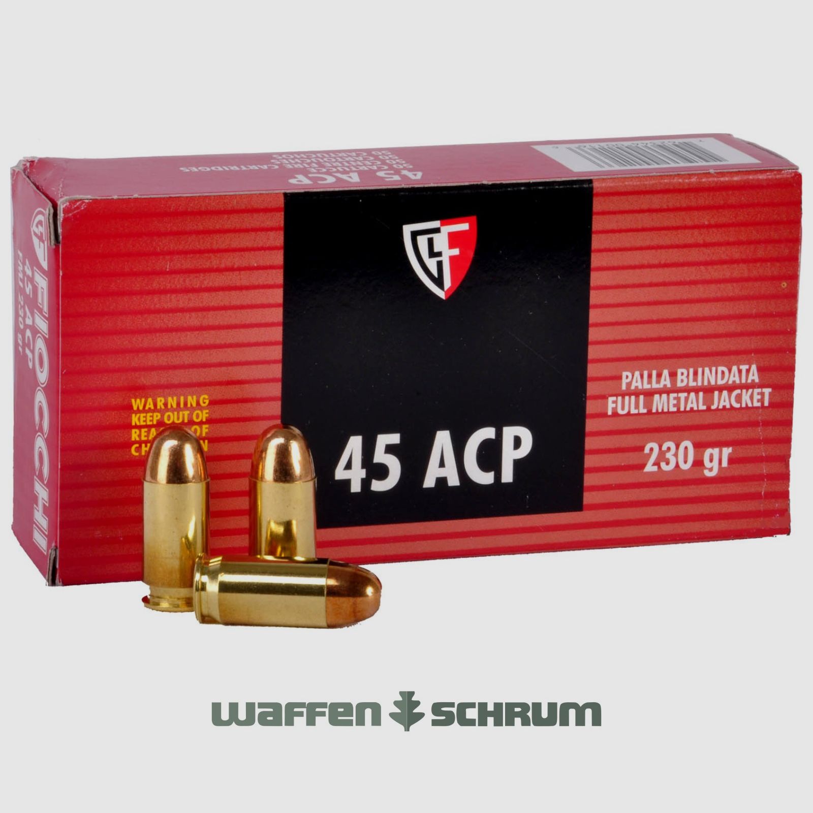 Fiocchi Volle Mantel 14,91g - 230gr. .45Auto