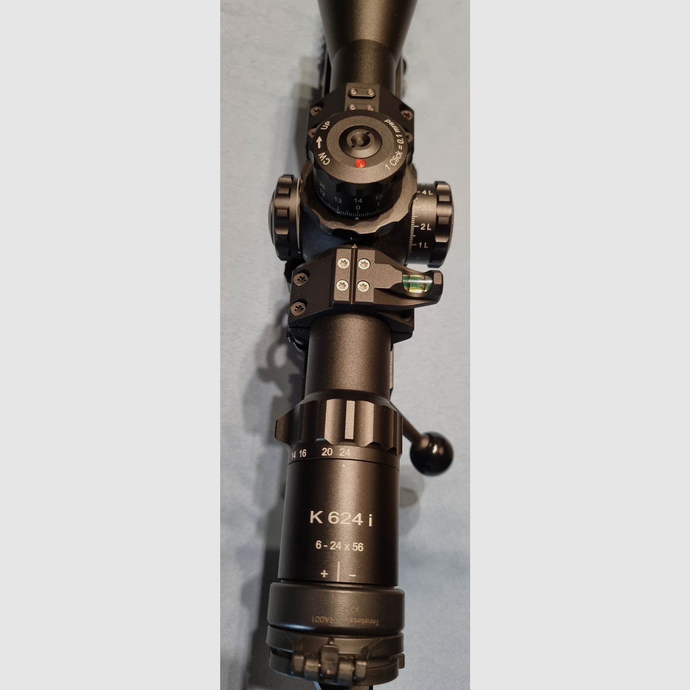 Kahles K624i 6-24x56 Zielfernrohr mit ERA-TAC Brückenmontage mit QD-Montage