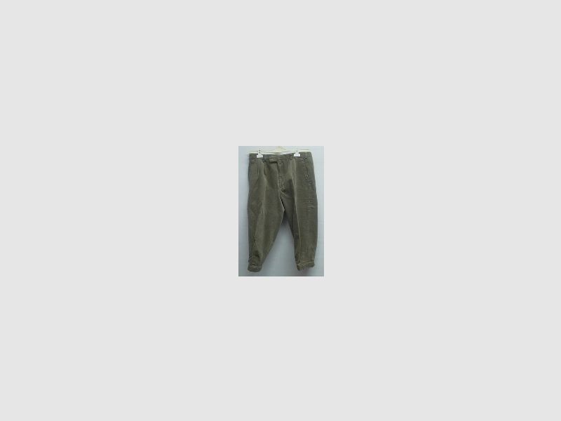 Knee-length corduroy trousers -