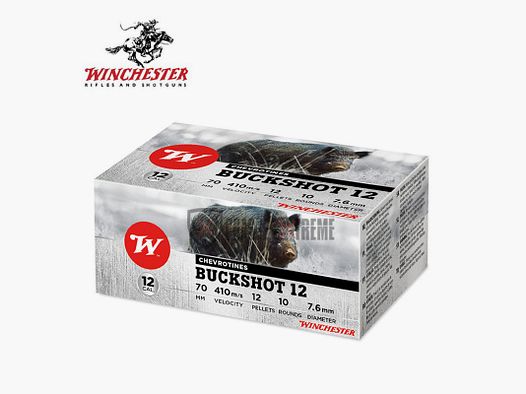 Chevrotines WINCHESTER Buckshot 12 Pellets 31g kal 12/70