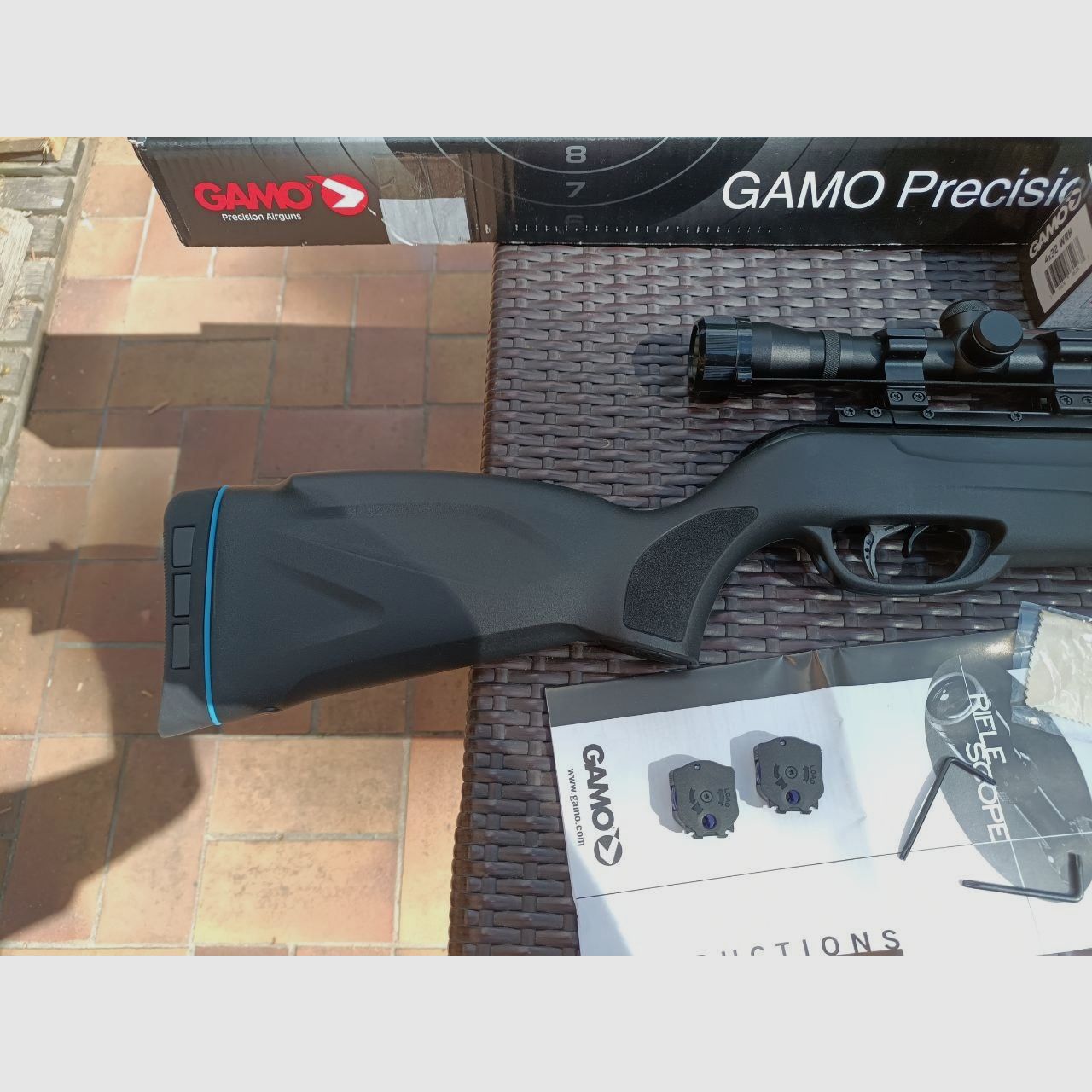 Mehrlader Luftgewehr Knicklauf Gamo Replay 10Maxxim Zielfernrohr 